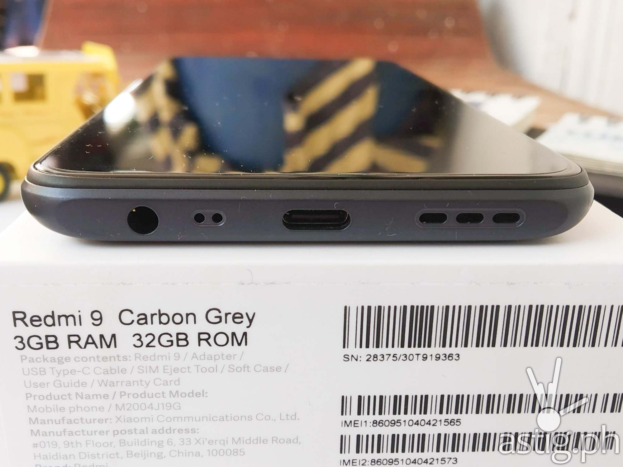 Audio jack, USB port - Redmi 9 (Philippines)