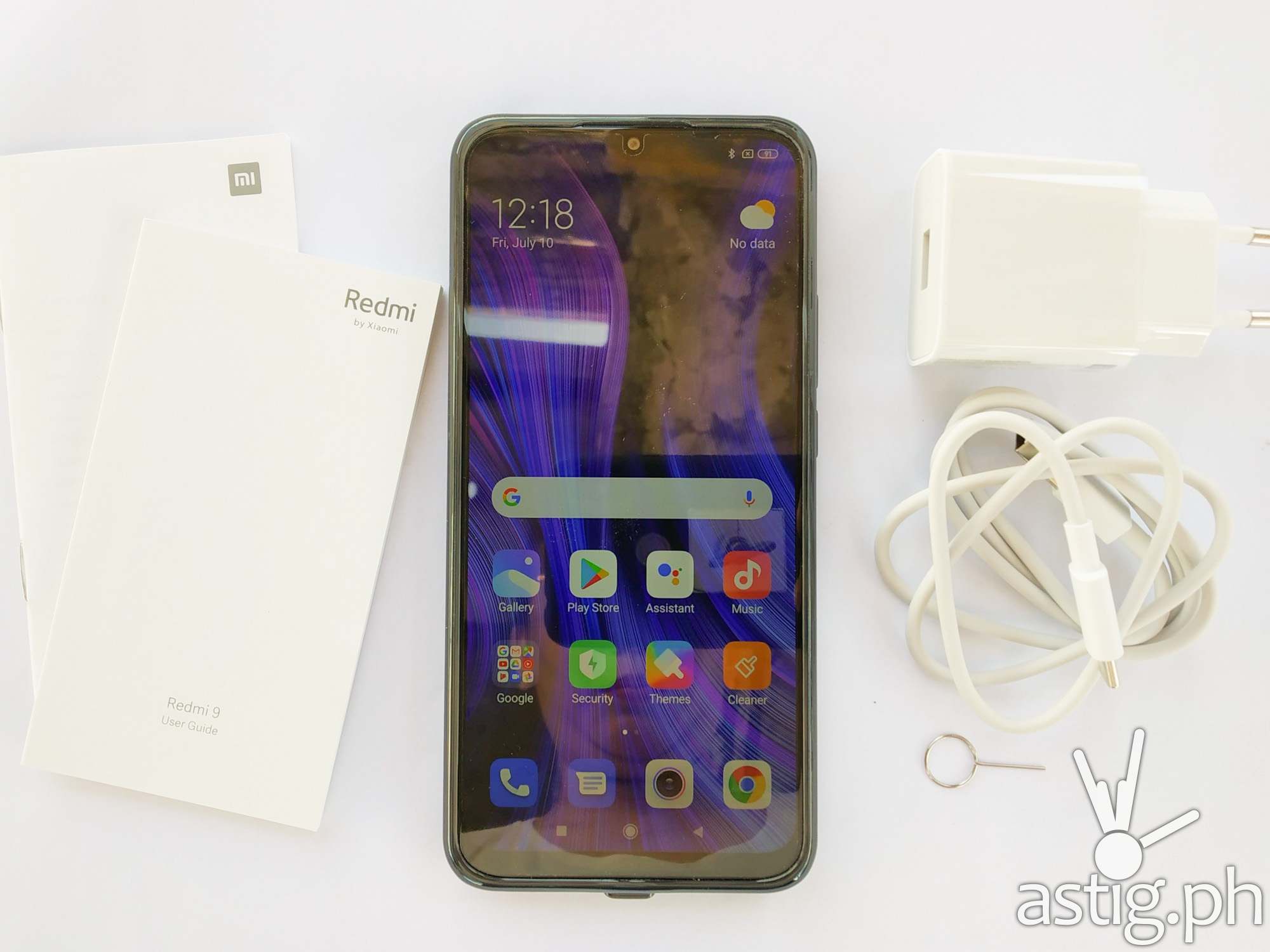 Unboxed flatlay - Redmi 9 (Philippines)