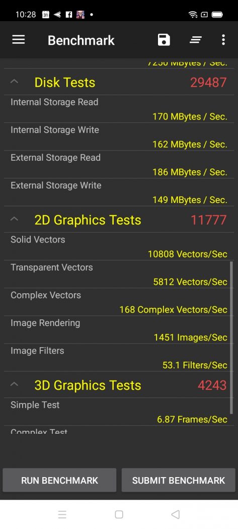 Passmark performance benchmark 2 - realme C15 (Philippines)