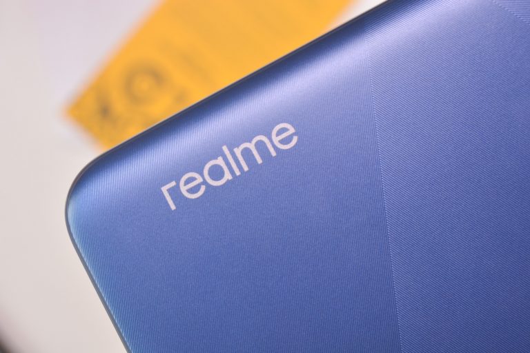 Realme logo on Marine Blue - Realme C15 (Philippines)