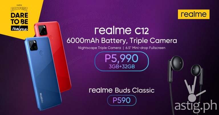realme C12, realme Buds Classic Launch