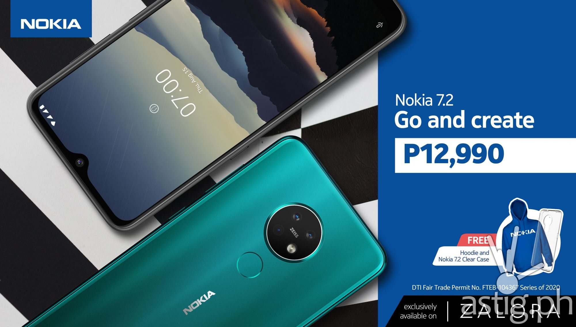 Nokia 7.2 price drop on Zalora