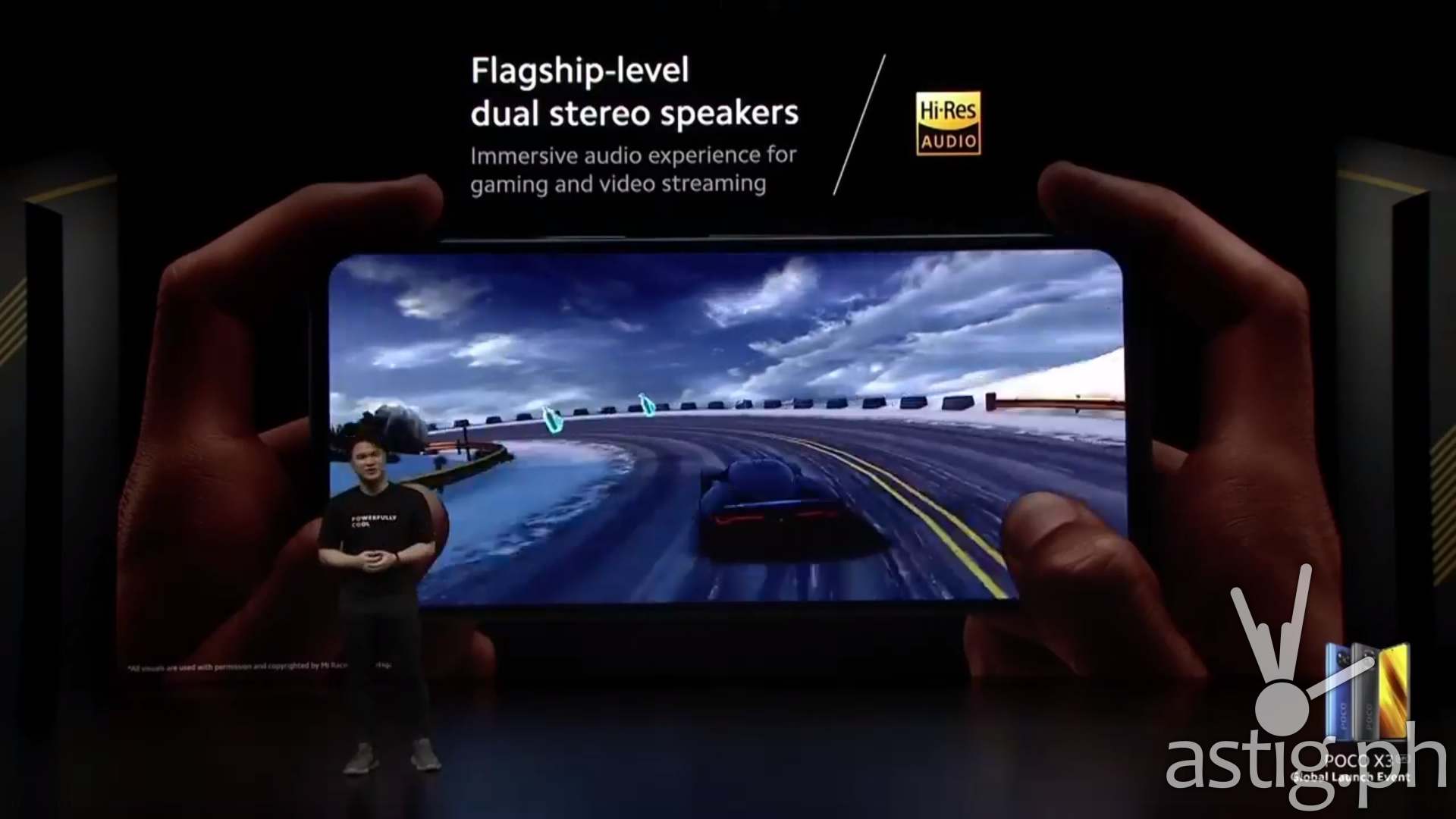 POCO X3 dual stereo speakers