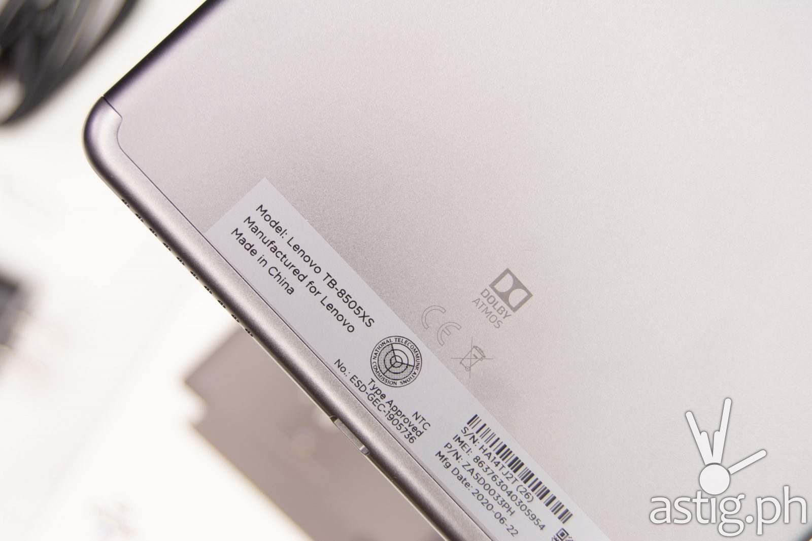 Rear bottom - Lenovo Smart Tab M8 (Philippines)