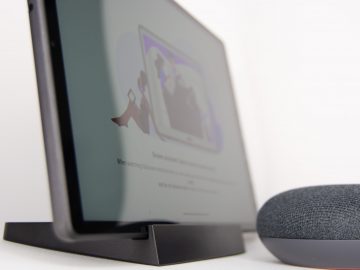 Docked with Google Home Mini smart speakers - Lenovo Smart Tab M10 FHD Plus (Philippines)