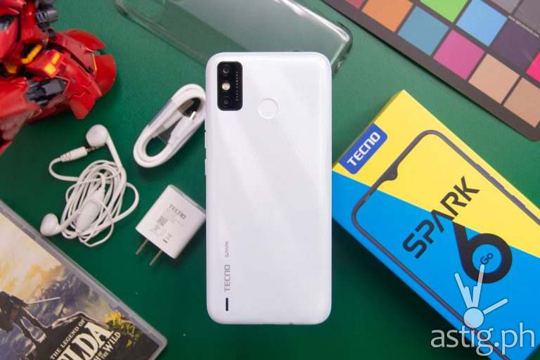Back flatlay - TECNO Spark 6 Go (Philippines)