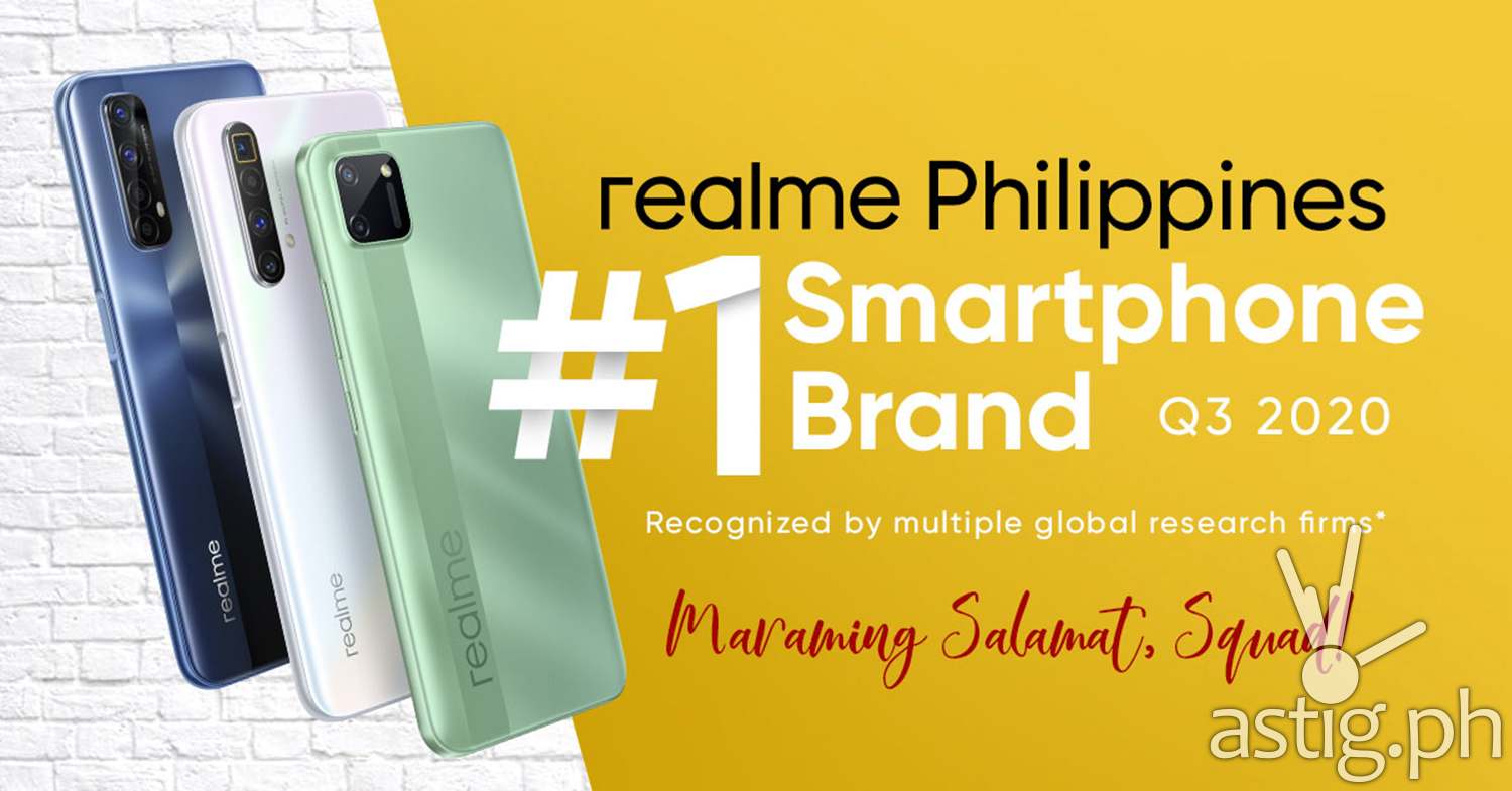 realme no. 1 smartphone brand in Philippines