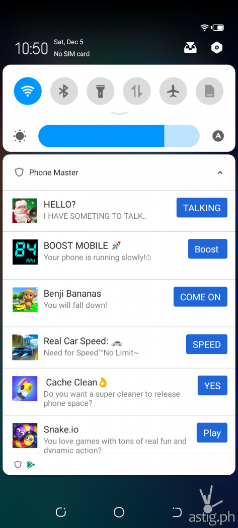 Notification ads - TECNO Spark 6 Go