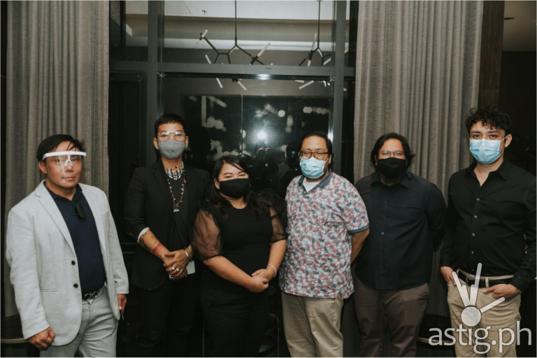 L-R Diego Jose Ramos, Andrew Orlan Bercasio, Ces Rondario, Director James Jimenez, Lawrz Libo-on, and Ino Habana