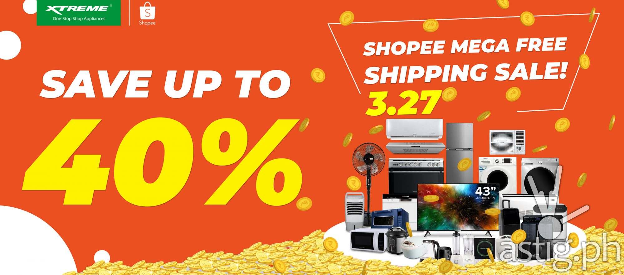 XTREME Appliances x Shopee Mega Free Shipping Sale