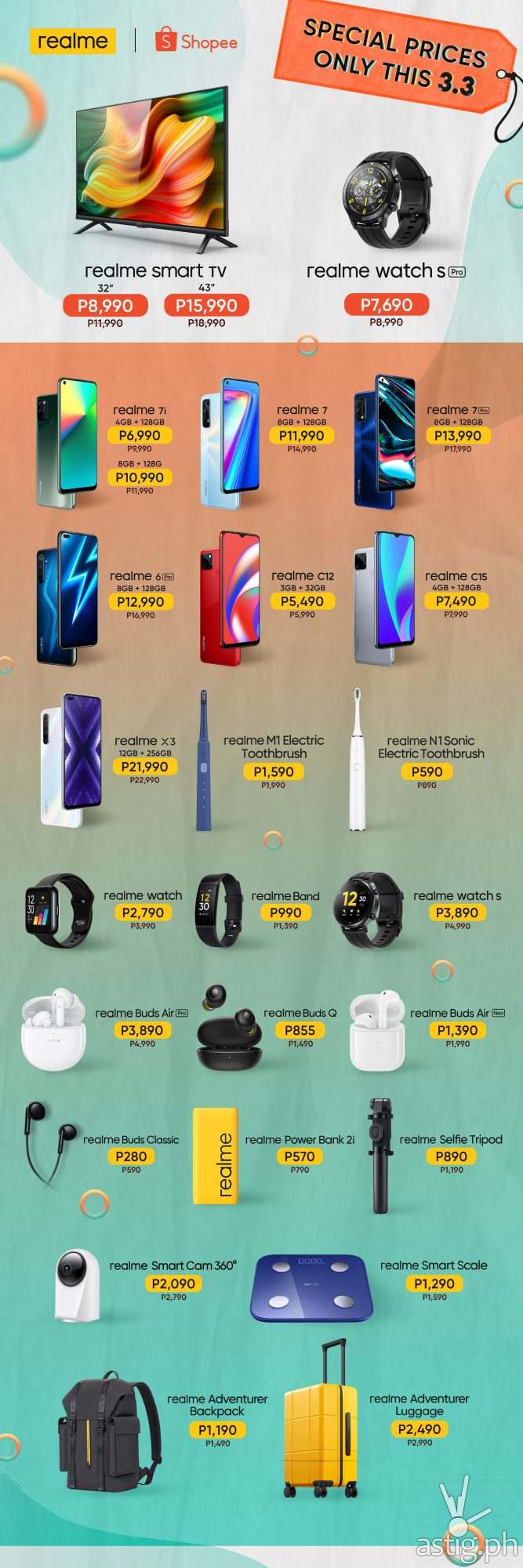 realme Shopee 3.3 Mega Shopping Sale