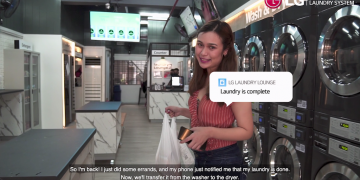 LG Smart Laundry Lounge makes the whole laundromat experience safer