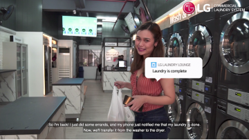 LG Smart Laundry Lounge makes the whole laundromat experience safer