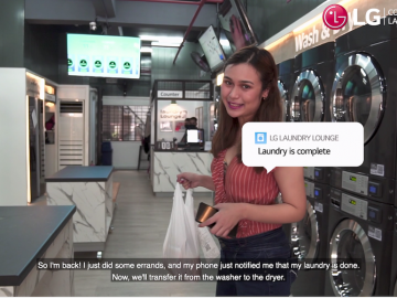 LG Smart Laundry Lounge makes the whole laundromat experience safer