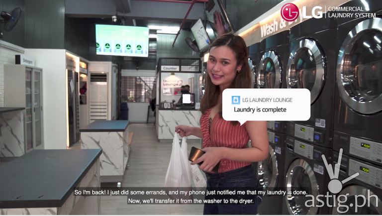 LG Smart Laundry Lounge makes the whole laundromat experience safer