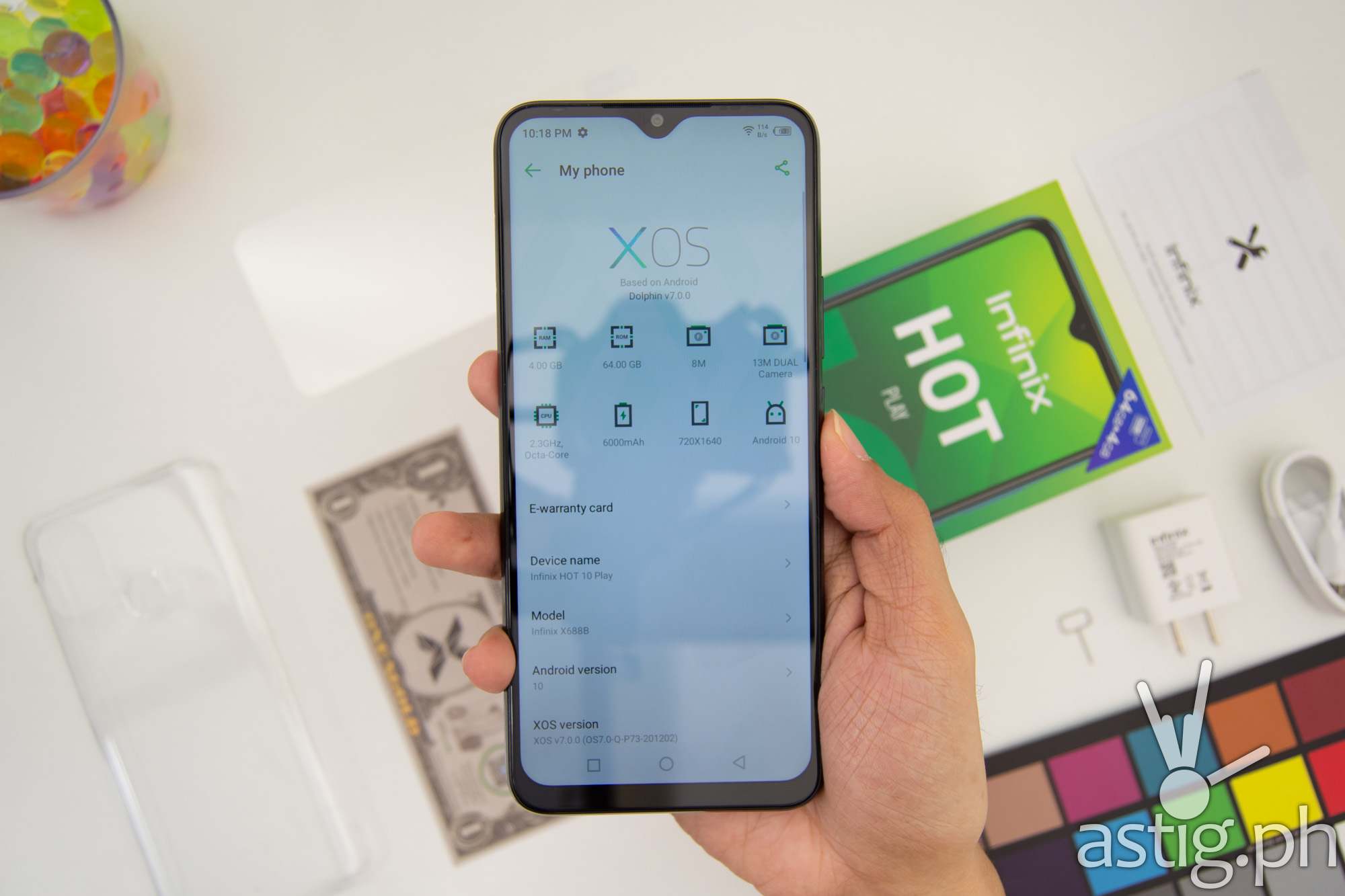 Front handheld - Infinix Hot 10 Play (Philippines)