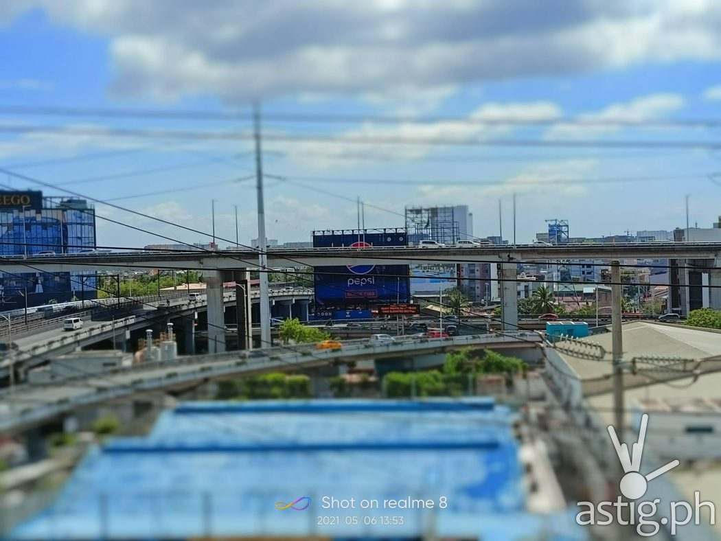 Tilt shift cars - realme 8 sample photo