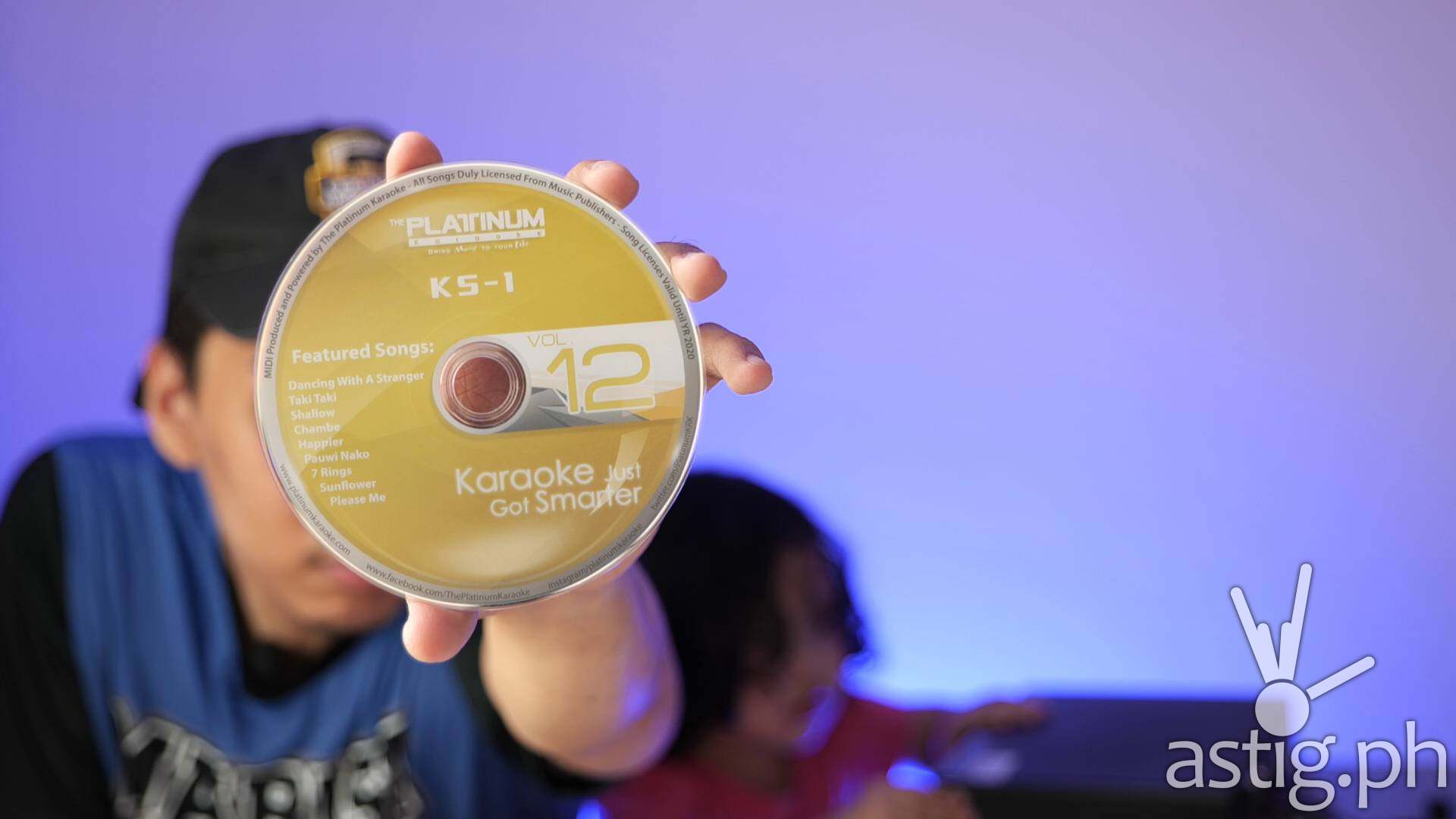 Song expansion disc - Platinum Karaoke KS-1 home karaoke videoke system