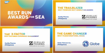 Best Run Awards in PH - Globe Telecom and Zuellig Pharma