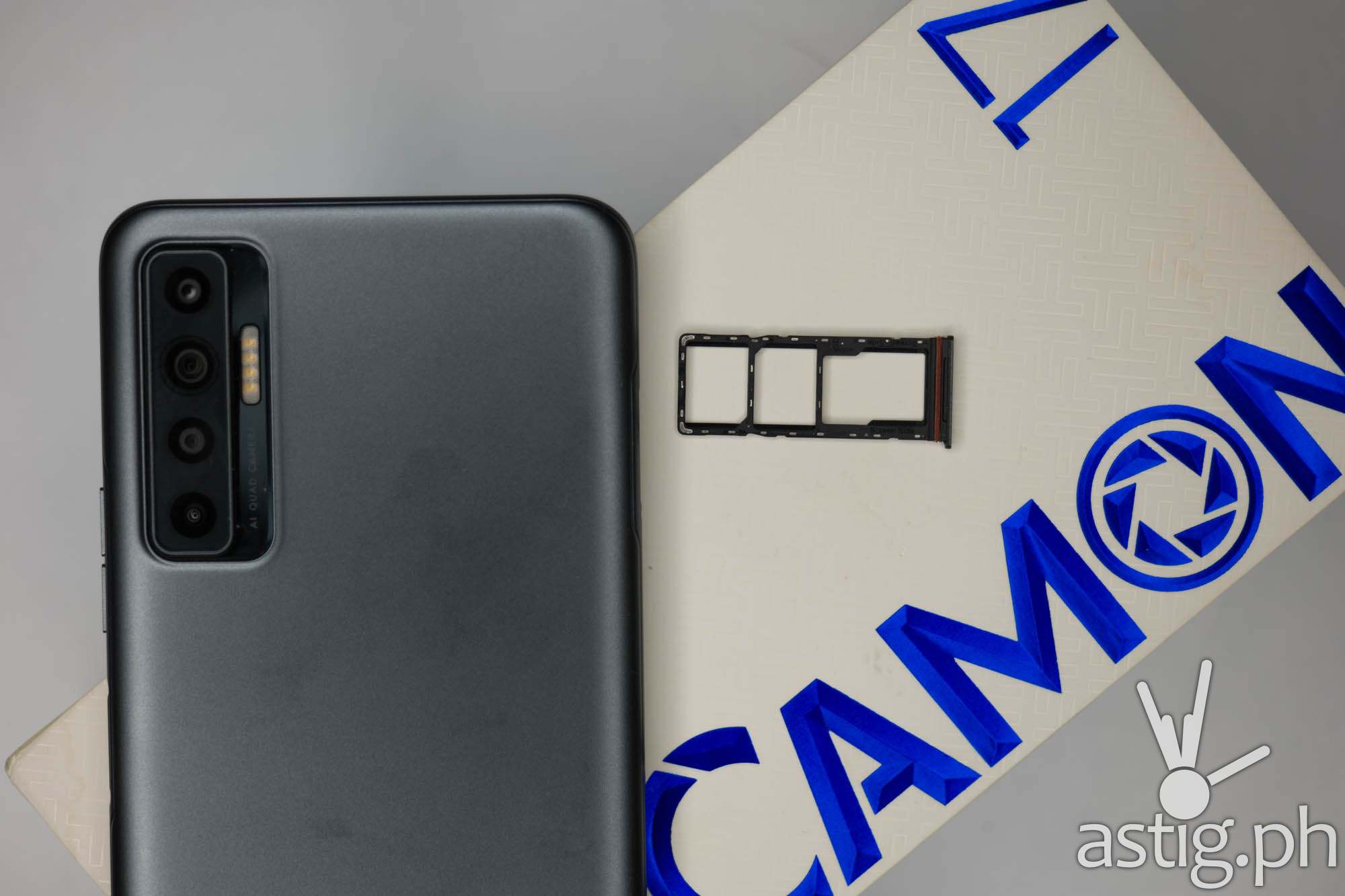 Dual SIM card and expansion slots - TECNO Camon 17P (Philippines)
