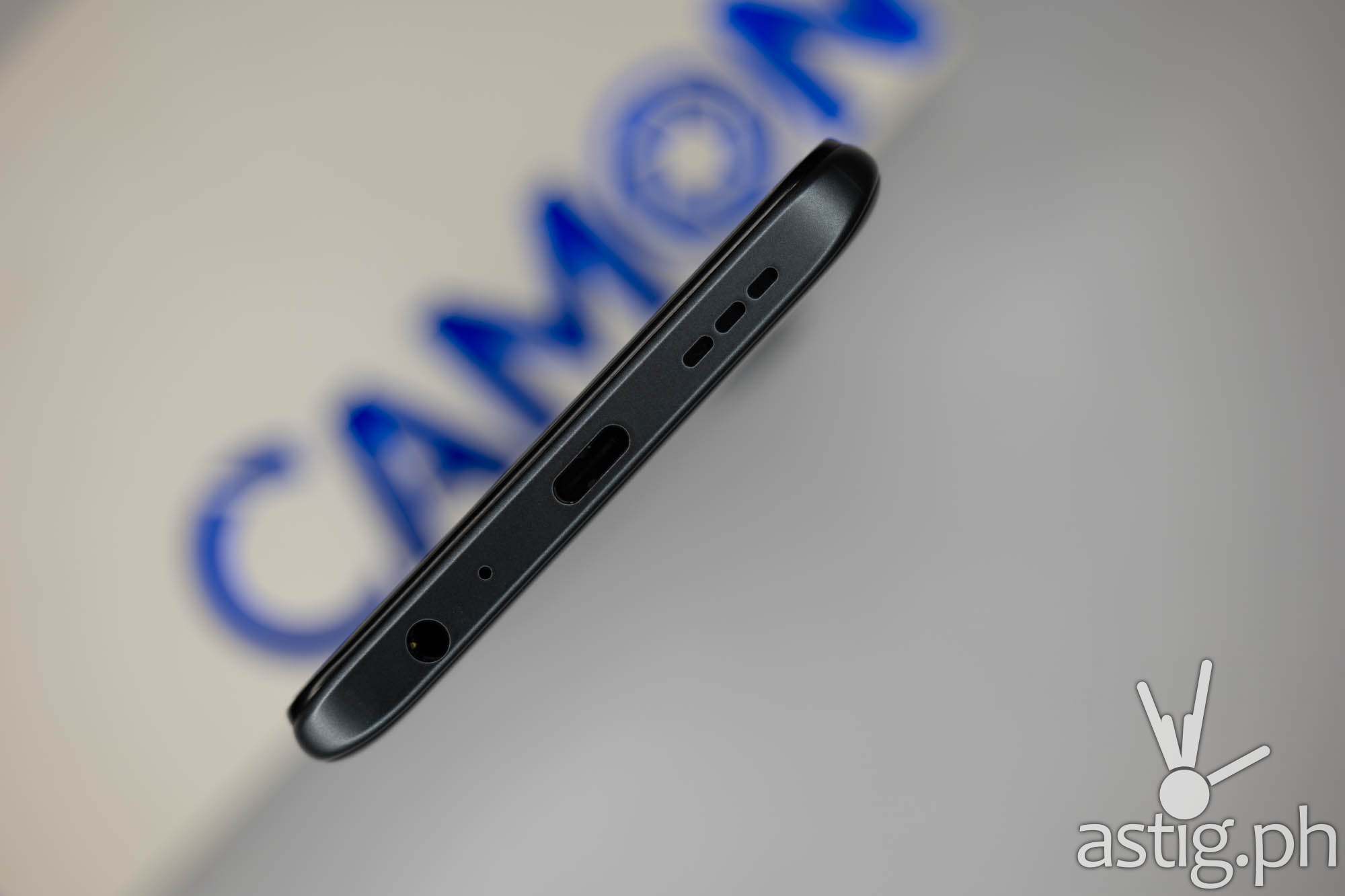 USB-C port, audio jack, loud speaker - TECNO Camon 17P (Philippines)